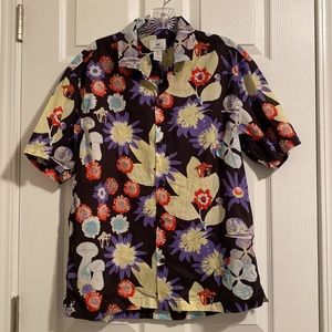 H&M Relaxed Fit Floral Shirt Size S